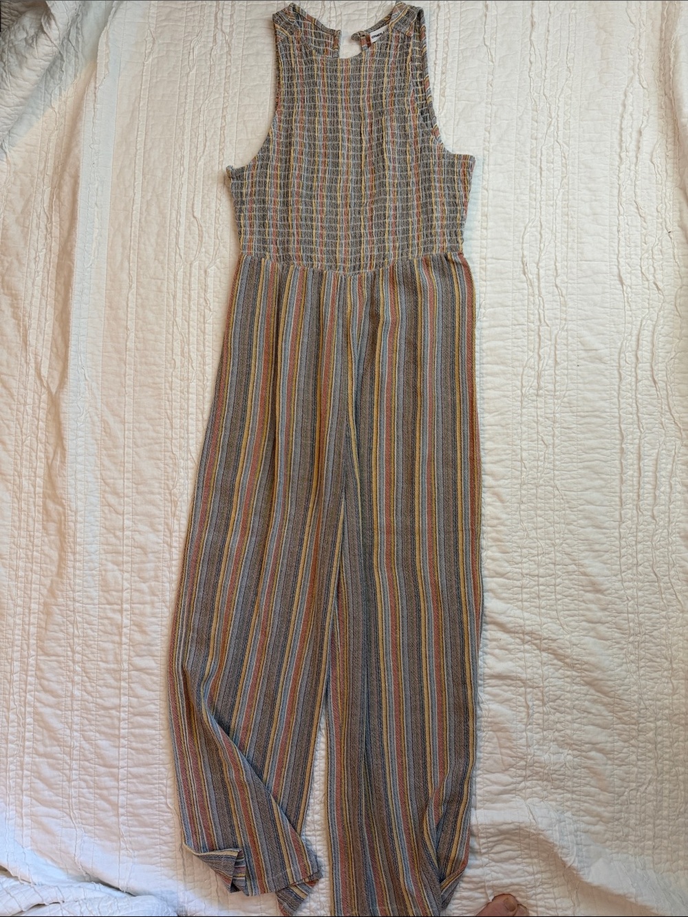 O'Neill Multicolor Vertical Stripe Sleeveless Jumpsuit